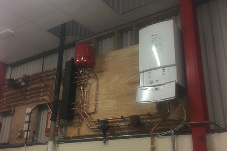 New boiler & heating system
