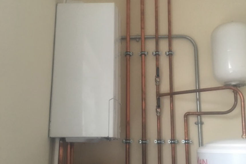 New boiler & hot water tank