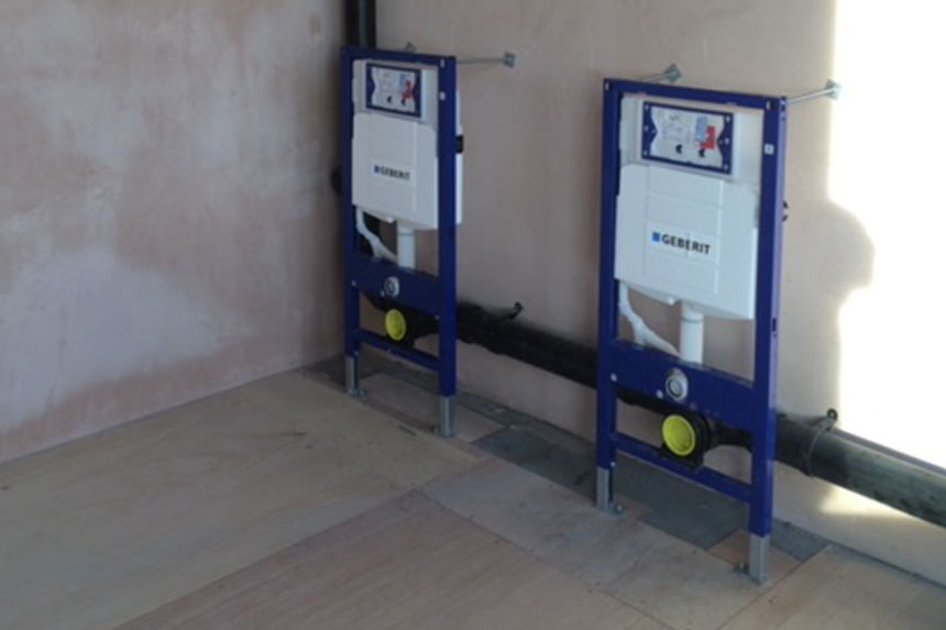 New toilets installation